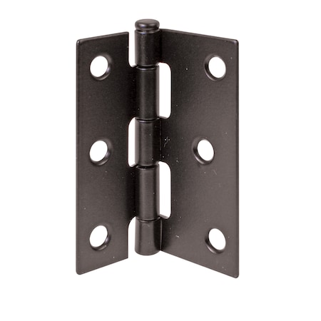 Prime-Line Screen Door Replacement Hinges, 3 in. Long, Steel, Black, PK2 K 5039